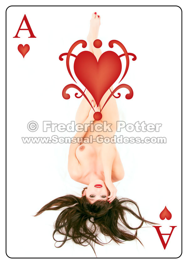 SG poker size Ace Hearts